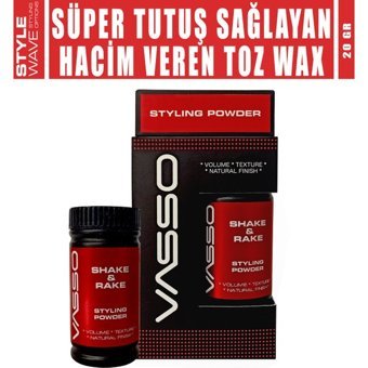 Vasso Shake & Rake Mat Pudra Sert Alkolsüz 20 gr Wax