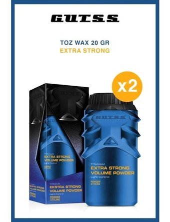 Gutss Titanium Extra Strong Doğal - Mat Pudra Ekstra Sert Özel Formüllü 2x20 gr Wax