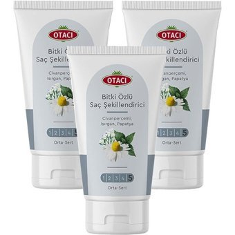 Otacı No:5 Parlak Krem Orta Bitki Özlü 3x150 ml Wax