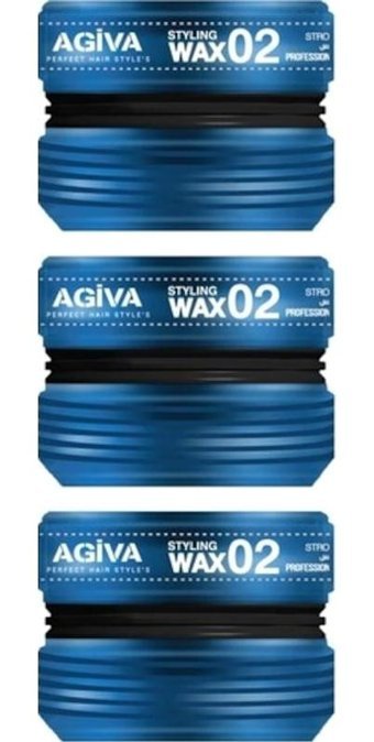 Agiva 02 Blue Parlak Krem Sert Balmumu 3x175 ml Wax