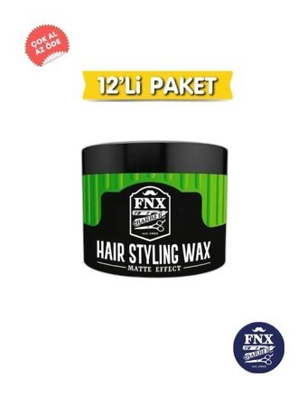 FNX Barber Matte Effect Doğal - Mat Krem Sert Provitamin B5 12x150 ml Wax