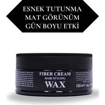 Efsoon Organics Doğal - Parlak Krem Orta Fiber 150 ml Wax