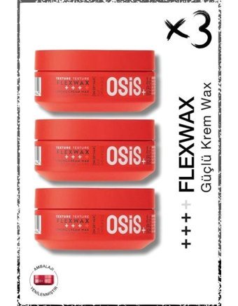Schwarzkopf Osis Flexwax Krem Ekstra Sert Balmumu 3x85 ml Wax