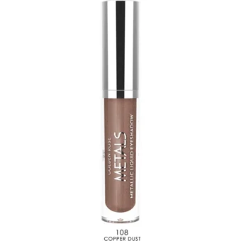 Golden Rose No:108 Copper Dust Likit Metalik Tekli Far Kahverengi