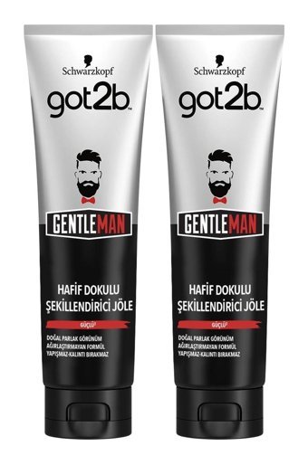 Schwarzkopf Gentleman Doğal - Parlak Jel Hafif Su Bazlı 2x150 ml Jöle