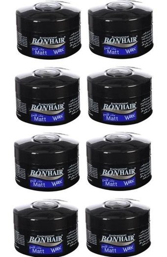 Bon Hair Styling Doğal - Mat Krem Orta Balmumu 8x140 ml Wax