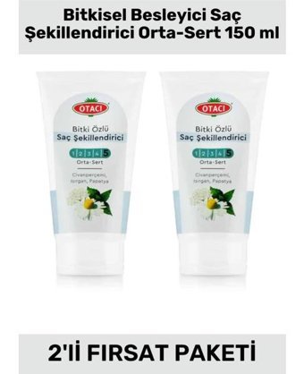Otacı No:5 Doğal Krem Orta Bitki Özlü 2x150 ml Wax