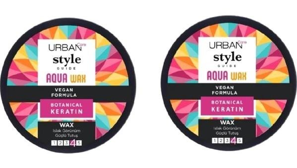 Urban Care Style Guide Aqua Doğal Krem Orta Keratinli 2x100 ml Wax