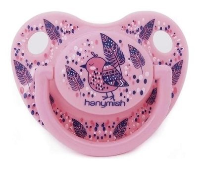 Hanymish Rainbow 0-6 Ay Delikli Ortodontik Yenidoğan Damaklı Silikon Emzik Çok Renkli