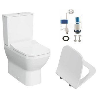 Vitra Integra Rim-ex Seramik Kanallı Alttan Çıkışlı Ayaklı Klozet Beyaz