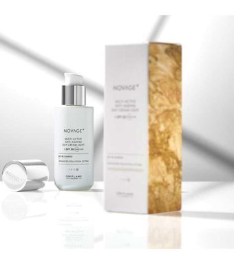 Oriflame Novage+ Multi-Active Güneş Koruyuculu Nemlendirici Tüm Ciltler Anti-Aging, Kırışıklık Giderici Yüz Krem 50 ml