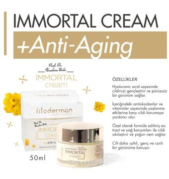 Fitoderman Immortal Nemlendirici Tüm Ciltler Anti-Aging, Kırışıklık Giderici Yüz Krem 50 ml