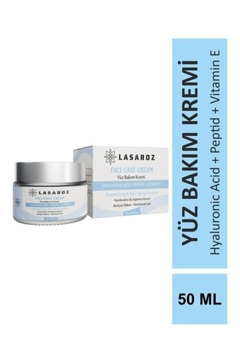 Lasaroz Face Care Güneş Koruyuculu Nemlendirici Tüm Ciltler Anti-Aging, Kırışıklık Giderici Yüz Krem 50 ml