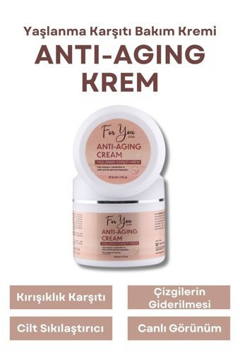 For You Gold Nemlendirici Tüm Ciltler Anti-Aging, Kırışıklık Giderici Yüz Krem 50 ml