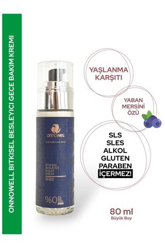 Onnowell Ayurvedic Care Series Nemlendirici Tüm Ciltler Anti-Aging, Kırışıklık Giderici Yüz Krem 80 ml