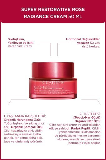 Clarins 50+ Tüm Ciltler Anti-Aging, Kırışıklık Giderici Yüz Krem 50 ml