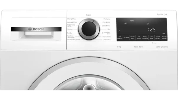 Bosch WGA142X2TR 9 kg 1200 Devir A Beyaz Çamaşır Makinesi