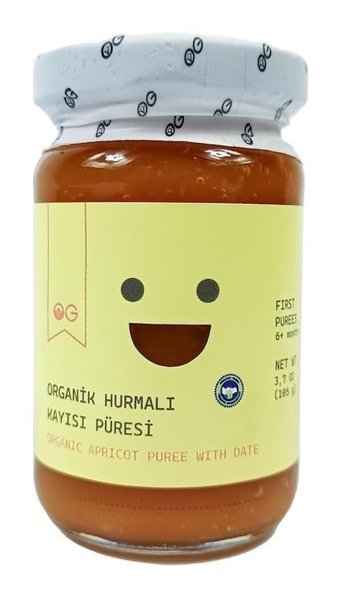 Og Natural Tahılsız Organik Kayısılı-Hurmalı Probiyotikli Kavanoz Maması 105 gr