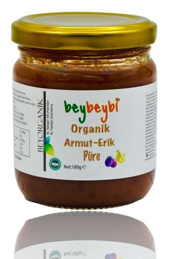Beybeybi Tahılsız Organik Armutlu-Erikli Kavanoz Maması 180 gr