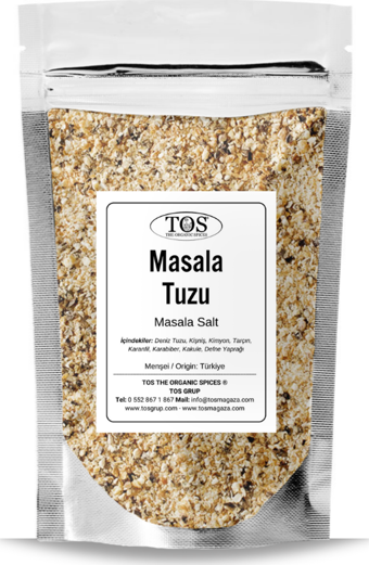 Tos The Organic Spices İyotsuz Toz Masala Tuzu Paket 500 gr