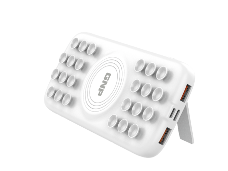 GNP VACUUM 9005 10000 mAh Type C Çoklu Bağlantı Kablosuz Powerbank Beyaz