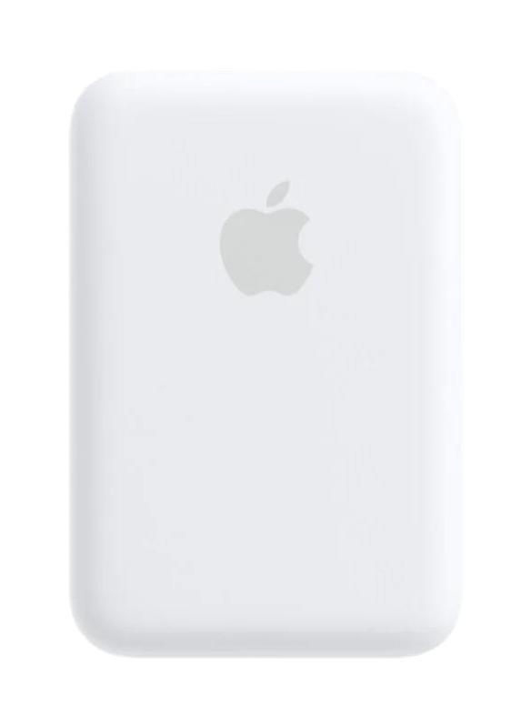 Apple 5000 mAh Hızlı Şarj Mıknatıslı USB & Lightning Kablosuz Powerbank Beyaz