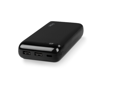 Ttec 2BB184S 20000 mAh Dijital Göstergeli Micro USB & USB & Type C Çoklu Bağlantı Powerbank Siyah