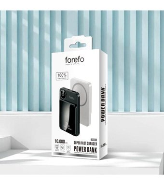 LaraThec Premium 10000 mAh Hızlı Şarj Dijital Göstergeli Micro USB Kablosuz Powerbank Beyaz