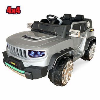 Maxi Taxi 12 V Üstü Açık İki Kişilik Akülü Jip Gri