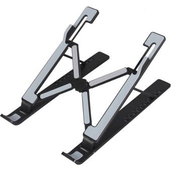 Gali's Ayarlanabilir Ayaklı Katlanabilir Masaüstü Laptop ve Tablet Standı Gri-Siyah
