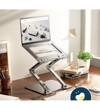 Coverzone Katlanabilir Çelik Dikey Kullanım Ayarlanabilir Taşınabilir Ayaklı Laptop Standı