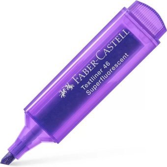 Faber-Castell 1546 Neon Mor Kesik Uçlu Fosforlu Kalem
