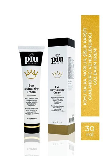 Piu Cosmetics Kırışıklık Karşıtı Tüm Ciltler İçin C Vitaminli Göz Çevresi Krem Tüp 30 ml