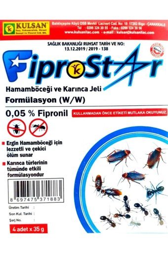 Kulsan İlaç Jel Karınca İlacı 4x35 gr