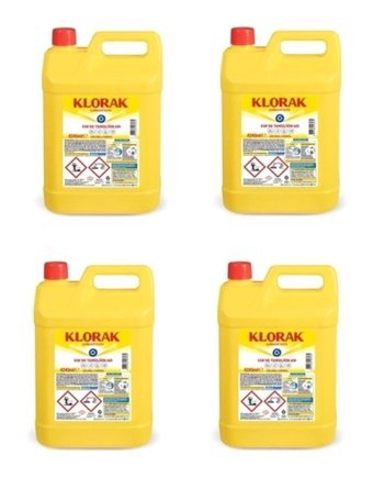 Klorak Banyo-Mutfak İçin Sıvı Çamaşır Suyu 4x4.24 lt