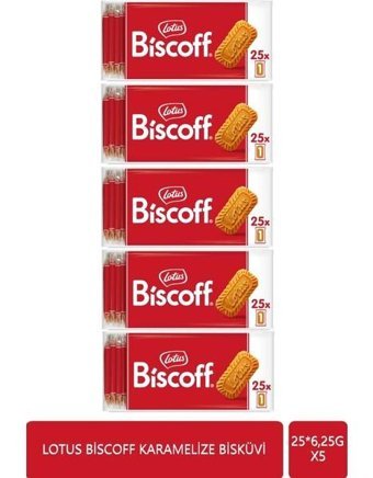 Lotus Biscoff Karamelize Bisküvi 5x156 gr