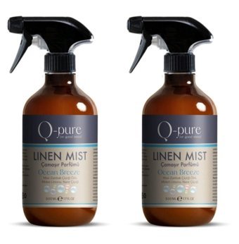 Q-pure Linen Mist Okyanus Esintisi Sprey Çamaşır Parfümü 2x500 ml