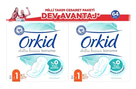 Orkid Ultra Gündüz 32'li Hijyenik Ped 2 Adet