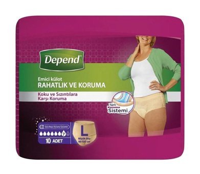 Depend L 10'lu Emici Külot