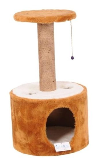 Cat Hause Y02KV Oturaklı Katlı 72 cm Kedi Tırmalama Evi