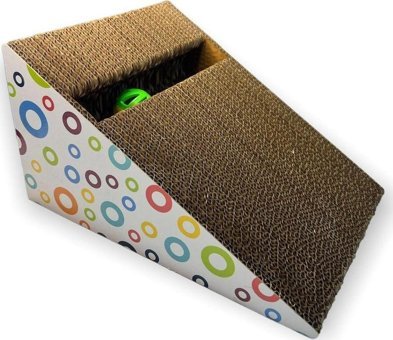 Rotipet Karton Oyuncaklı Kedi Otlu 20 cm Kedi Tırmalama Rampası