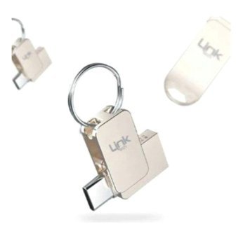 Linktech Premium T664 Çift Taraflı USB 3.0 Type C 64 GB Flash Belek Gümüş