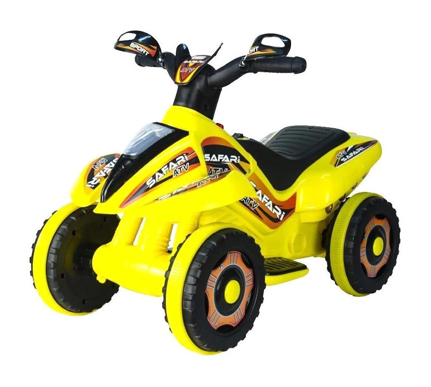 9048 Safari Atv 6 W Üstü Açık Tek Akülü Akülü Araba Sarı