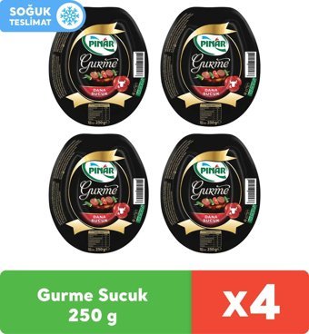 Pınar Gurme Dana Sucuk 250 g x 4 Adet