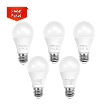 Maxled 9 W Tasarruflu Beyaz E27 Ampul Led Ampul