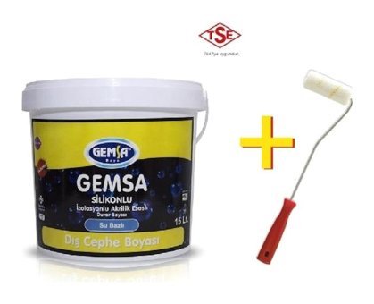 Gemsa 1044 Silikonlu Akrilik Su Bazlı Dış Cephe Boyası 10 lt Okyanus Mavi