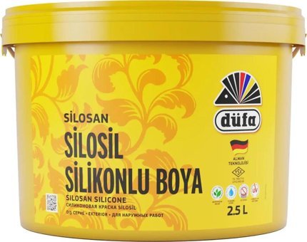 Düfa 5070 Silikonlu Akrilik Su Bazlı Dış Cephe Boyası 2.5 lt Akdeniz