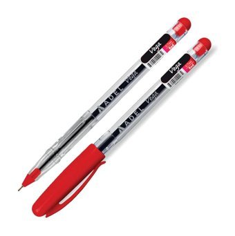 Adel Tek Renkli 0.7 mm Kırmızı Tükenmez Kalem