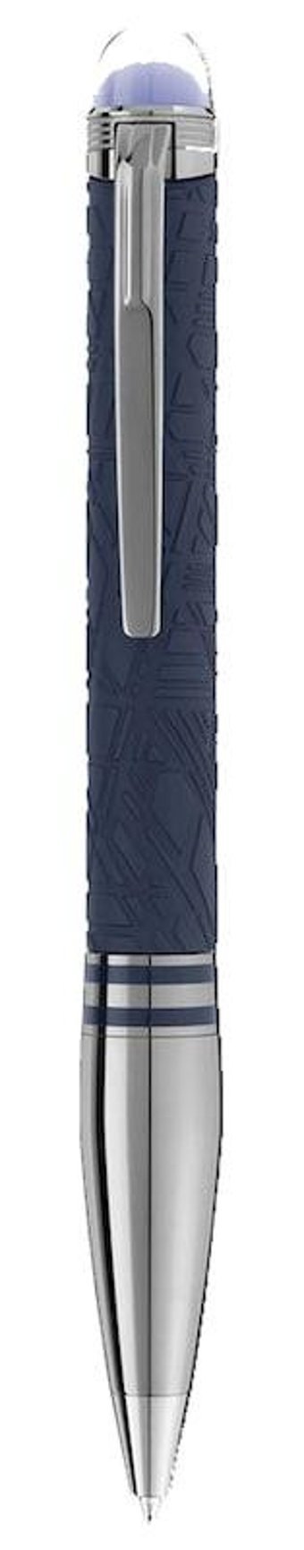 Mont Blanc Starwalker Spaceblue Doué Reçine Tek Renkli Mavi Tükenmez Kalem