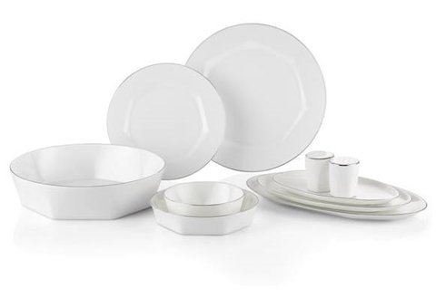 Mislina 12 Kişilik Yemek Takımı 55 Parça Platin